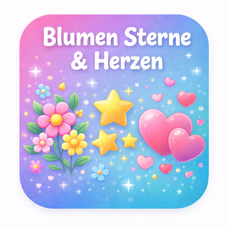 Blumen Sterne & Herzen